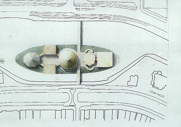 Het nieuwe Groninger Museum gebouw (ontwerp, uit reeks B)